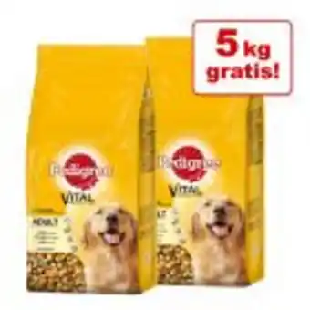 Zooplus 5 kg gratis! 2 x 15 kg pedigree trockenfutter Angebot