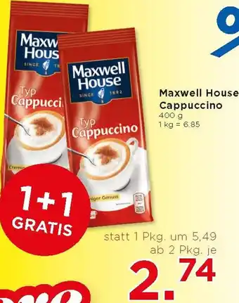 Unimarkt Maxwell House Cappuccino 400g Angebot