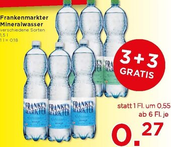Unimarkt Frankenmarkter Mineralwasser 1,5L Angebot