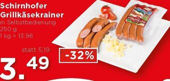 Unimarkt Schirnhofer Grillkäsekrainer 250 g Angebot