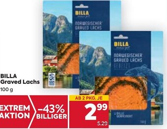 Billa Billa Graved Lachs 100 g Angebot