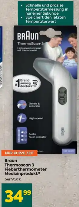 Billa Braun Thermoscan 3 Fieberthermometer Medizinprodukt Angebot