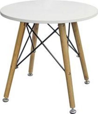 Mömax Beistelltisch in weiß/eichefarben Angebot