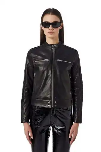 Diesel Rennjacke aus behandeltem leder Angebot