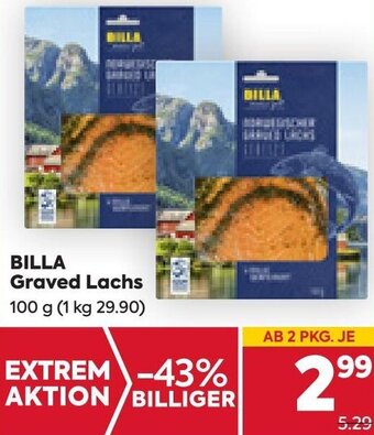 Billa Billa Graved Lachs 100 g Angebot