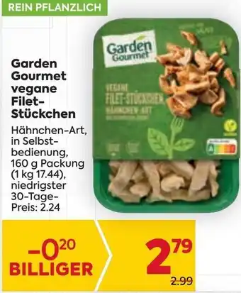 Billa Garden Gourmet vegane Filet-Stückchen 160 g Angebot