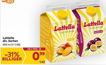 Billa Lattella 500ml Angebot