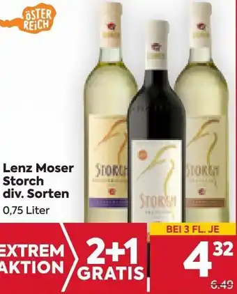 Billa Lenz Moser Storch 0,75 Liter Angebot