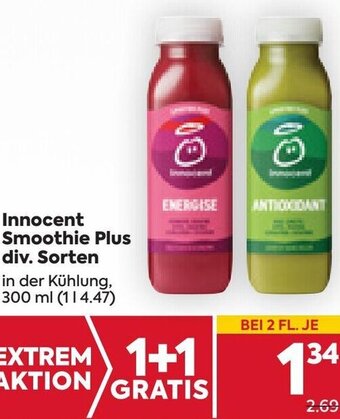 Billa Innocent Smoothie Plus 300 ml Angebot