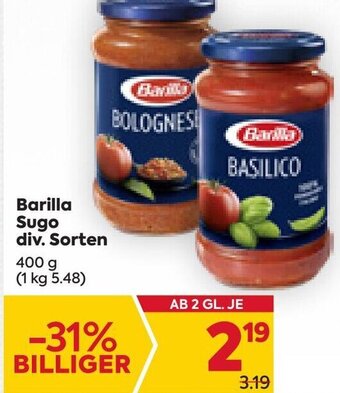 Billa Barilla Sugo 400g Angebot