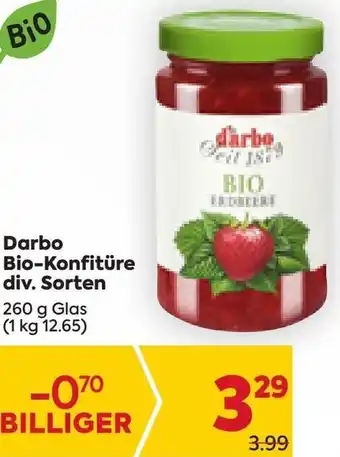 Billa Darbo Bio-Konfitüre 260g Angebot