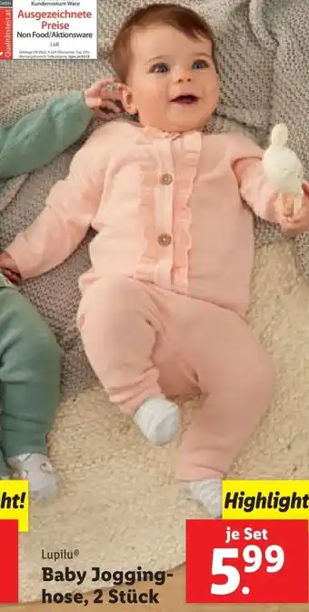 Lidl Lupilu Baby Jogging-hose 2 Stk Angebot