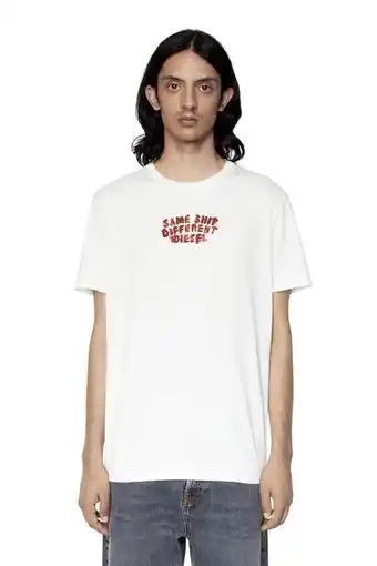 Diesel T-shirt mit auslaufendem print Angebot