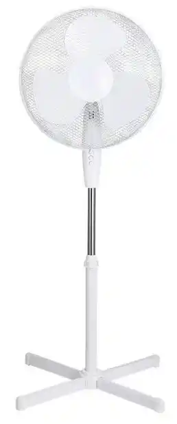 Pagro Diskont Standventilator mit 3 stufen ø 40 cm weiß Angebot