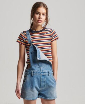 Superdry Vintage dungaree shorts Angebot