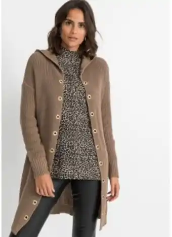 Bonprix Longstrickjacke mit kapuze Angebot