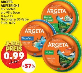 PENNY Argeta Aufstriche 95 g Angebot