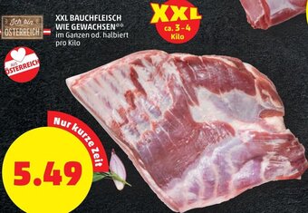 PENNY XXL Bauchfleisch Wie Gewachsen pro Kilo Angebot