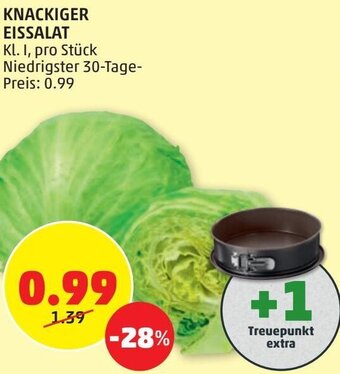 PENNY Knackiger Eissalat Angebot