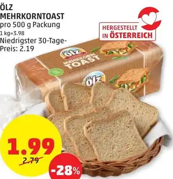 PENNY Ölz Mehrkorntoast 500g Angebot