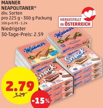 PENNY Manner Neapolitaner 225g- 300g Angebot