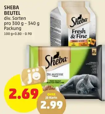 Sheba Beutel 300g- 340g