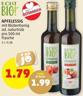 PENNY Apfelessig 500 ml Angebot