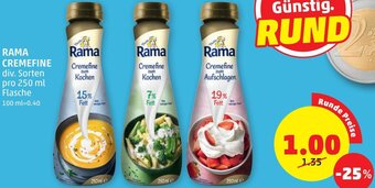 PENNY Rama Cremefine 250 ml Angebot