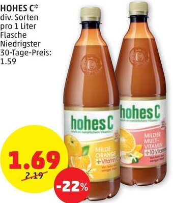 PENNY Hohes C 1 Liter Angebot