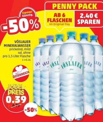 PENNY Vöslauer Mineralwasser 1,5 Liter Angebot