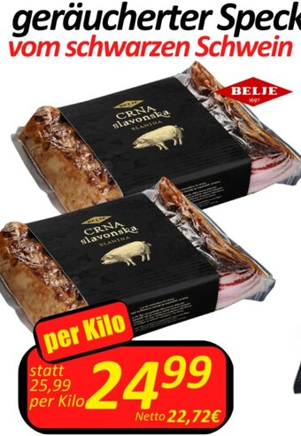 Wurstico Geräucherter Speck per kilo Angebot
