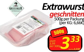 Wurstico Extrawurst 500g Angebot