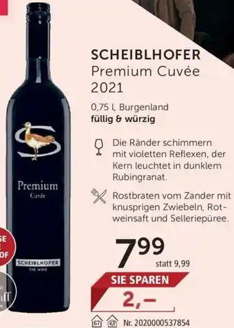 Interspar Scheiblhofer Premium Cuvée 2021 0.75L Angebot