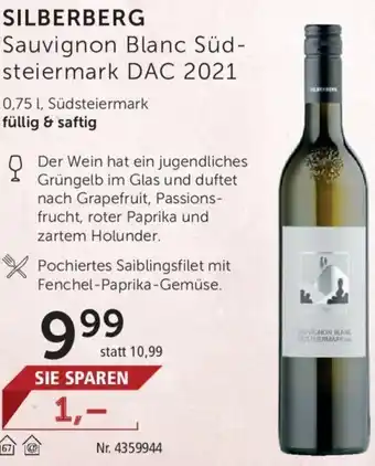 Interspar Silberberg Sauvignon Blanc Südsteiermark DAC 2021 0,75L Angebot