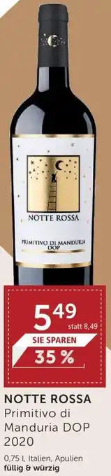 Interspar Notte Rossa Primitivo di Manduria DOP 2020 0,75L Angebot