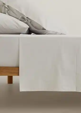 Spannbettlaken aus gewaschener baumwolle 240 x 280 cm