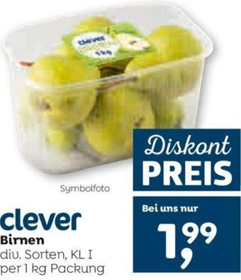 ADEG clever Birnen 1 kg Angebot