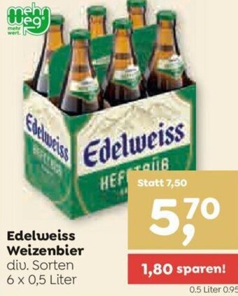 ADEG Edelweiss Weizenbier 6 x 0,5 Liter Angebot