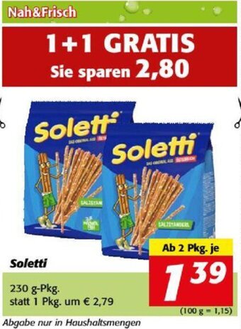 Nah&Frisch Soletti 230 g Angebot