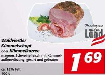 Nah&Frisch Waldviertler Kümmelschopf oder Kümmelkarree 100 g Angebot