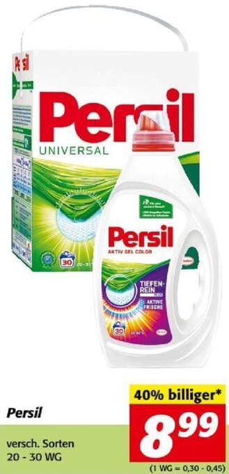 Nah&Frisch Persil 20-30 WG Angebot