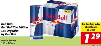 Nah&Frisch Red Bull, Red Bull The Edition oder Organics by Red Bull 250 ml Angebot