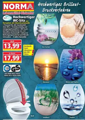 Norma Hochwertiger wc-sitz je Motiv Angebot