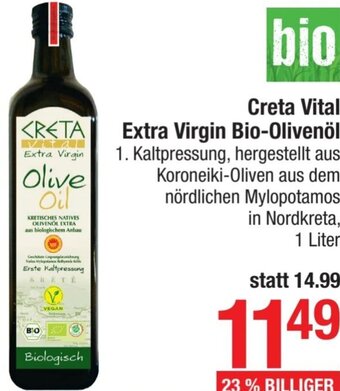 Maximarkt Creta Vital Extra Virgin Bio- Olivenöl 1 Liter Angebot