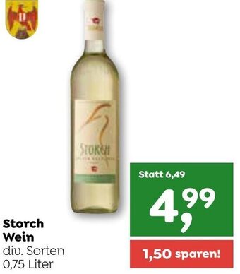ADEG Storch Wein 0,75 Liter Angebot