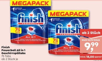 ADEG Finish Powerball All in 1 Geschirrspültabs 75 Tabs Angebot