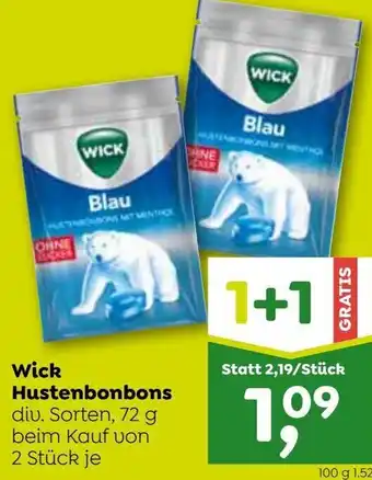 ADEG Wick Hustenbonbons 72 g Angebot