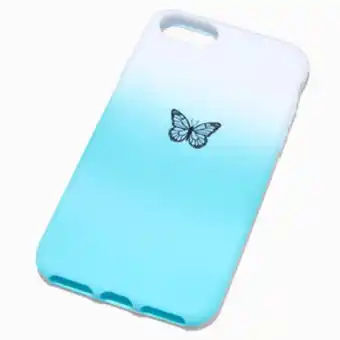 Claire's Blue ombre butterfly phone case - fits iphone® 6/7/8/se Angebot