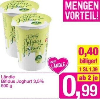 Sutterlüty Ländle Bifidus Joghurt 3,5% 500 g Angebot