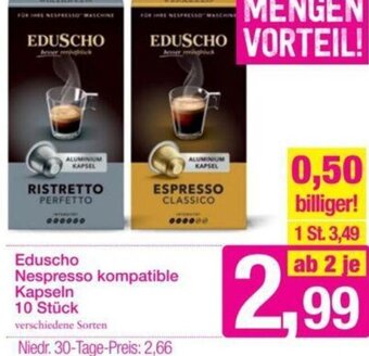 Sutterlüty Eduscho Nespresso Kompatible Kapseln 10 Stk. Angebot